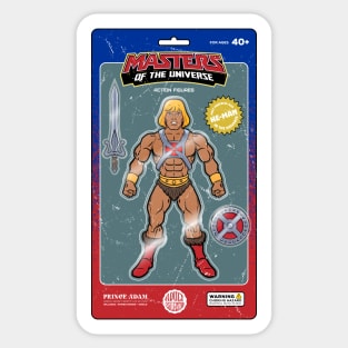 heroic action figure Sticker